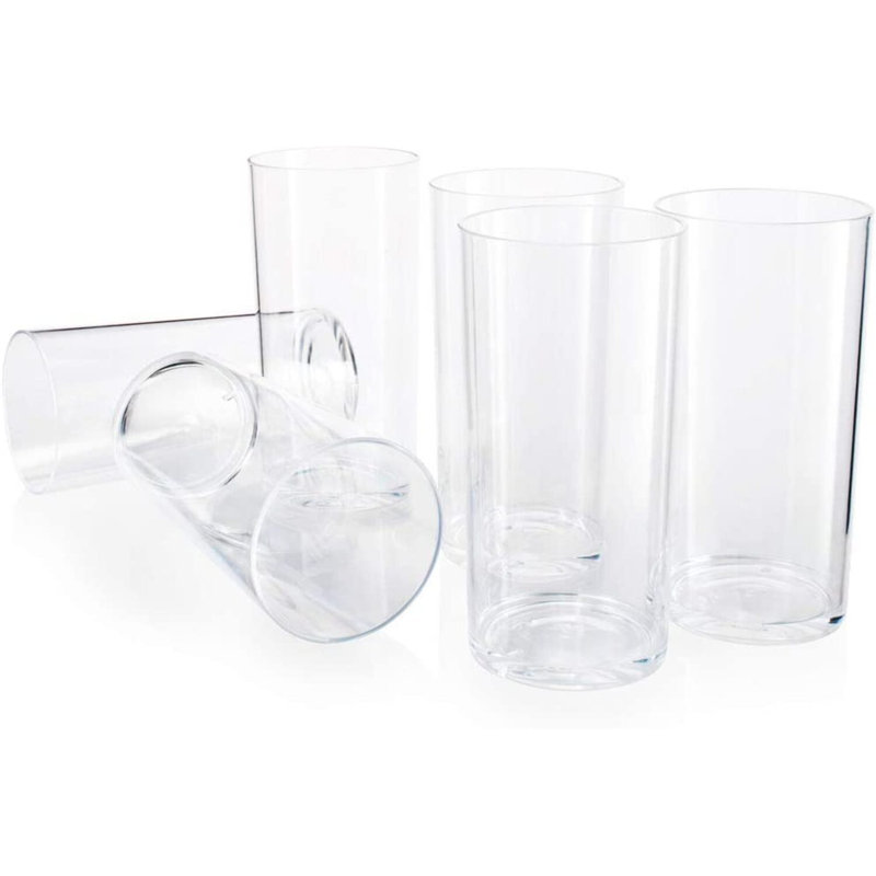 Ebern Designs Mellah 6 Piece 20oz. Acrylic Drinking Glass Glassware